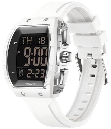 findtime Herrenuhr Tonneau Sportuhr Digital Armbanduhr Gold mit Doppelzeit Timer Stoppuhr 5ATM Wasserdicht Design Elektronische Uhren Freizeit Sport Armbanduhr Multifunktional findtime Herrenuhr Tonneau Sportuhr Digital Armbanduhr Gold mit Doppelzeit Timer Stoppuhr 5ATM Wasserdicht Design Elektronische Uhren Freizeit Sport Armbanduhr Multifunktional von findtime