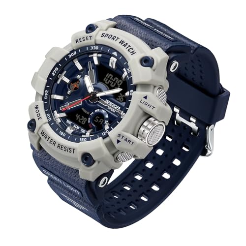 findtime Militär Uhr Armbanduhr Herren Digital Military Watch Tactical Outdoor Sport Jungen Männer Herrenuhr Blau Grün Schwarz Digitaluhr Chronograph Herren 5 ATM Wasserdicht Stoppuhr Wecker Sportuhr von findtime