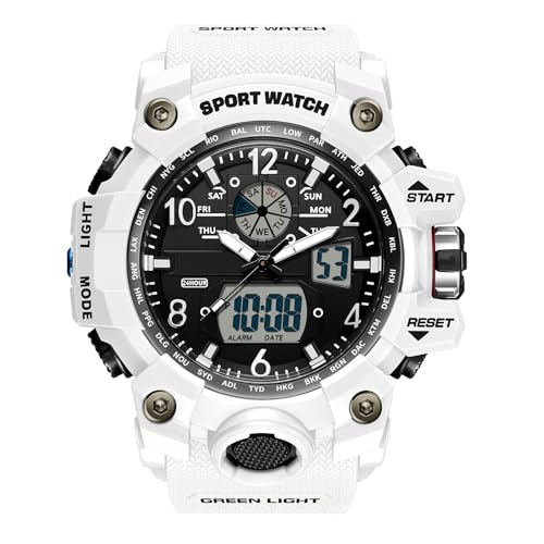 findtime Militär Uhr Herren Armbanduhr Digital Sport Blau Grün Schwarz Herrenuhr Digitaluhr Chronograph Herren 5 ATM Wasserdicht Military Watch Tactical Outdoor Stoppuhr Wecker Sportuhr Männer Jungen von findtime