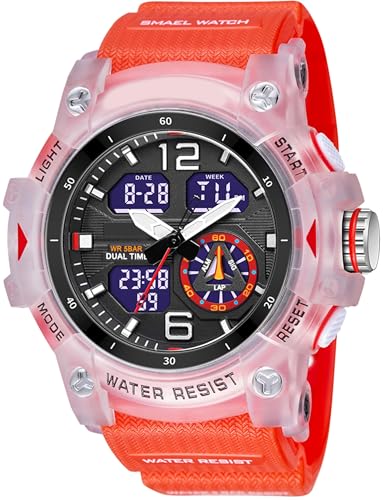 findtime Militär Uhr Herren Armbanduhr Digital und Analog wasserdichte Herrenuhr Sportlich LED Digitaluhr Kalender Wecker Stoppuhr mit Armband Taktische Uhren Männer Outdoor von findtime