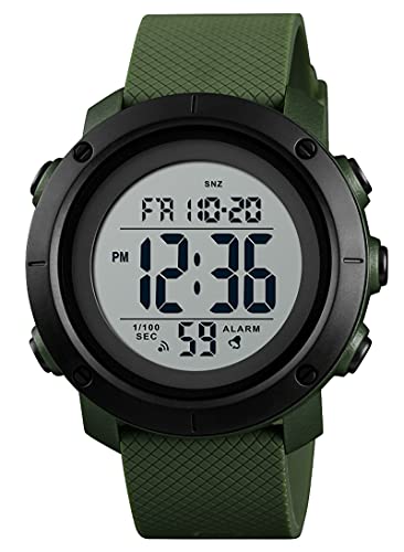 findtime Militär Uhr Herren Digitaluhr Outdoor Sportuhr Tactical Watch Military 5 ATM Wasserdicht Stoppuhr Sport Männer Junge Armbanduhr 12/24H Wecker Alarm LED Kalender Countdown Chronograph Herren von findtime