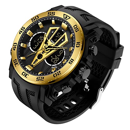 findtime Militär Uhr Herren Digitaluhr Sport Uhren Herren Männer Militäruhr Tactical Watch Outdoor Sportuhren 5 ATM Wasserdicht Wecker Stoppuhr Armbanduhr Jungen Große Elektronische Countdown von findtime