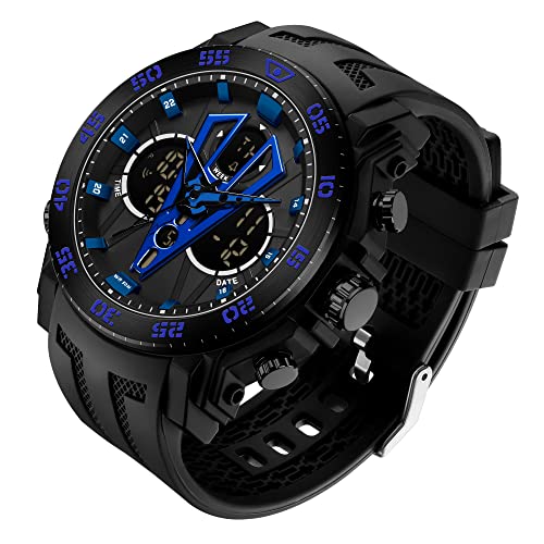 findtime Militär Uhr Herren Digitaluhr Sport Uhren Herren Männer Militäruhr Tactical Watch Outdoor Sportuhren 5 ATM Wasserdicht Wecker Stoppuhr Armbanduhr Jungen Große Elektronische Countdown von findtime