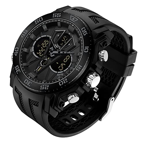 findtime Militär Uhr Herren Digitaluhr Sport Uhren Herren Männer Militäruhr Tactical Watch Outdoor Sportuhren 5 ATM Wasserdicht Wecker Stoppuhr Armbanduhr Jungen Große Elektronische Countdown von findtime