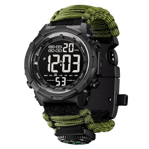 findtime Militär Uhr Herren Tactical Watch Military Digitaluhr Herrenuhren Armbanduhr Herren Digital Uhr Outdoor Wasserdicht Stoppuhr Sport Chronograph Herren Groß Uhren Männer Jungen Sportuhr von findtime