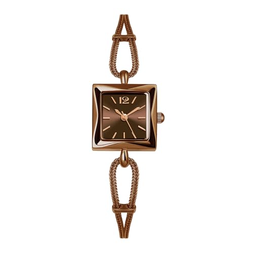 findtime Uhr Damen Damenuhr Gold Armbanduhr Damen Gold wasserdichte im Täglichen Gebrauch mit Verstellbarer Zuglasche von findtime