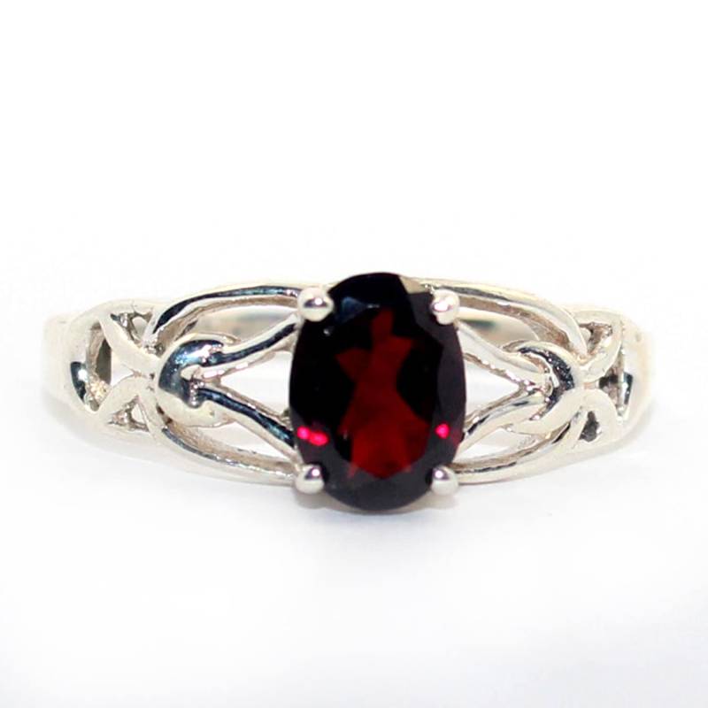 Antiker Vintage-Stil Echter Natürlicher Granat Ring Massiv 925 Sterling Silber Antiker Vintage-Stil Echter Natürlicher Granat Ring Massiv 925 Sterling Silber von finejewelleryshop