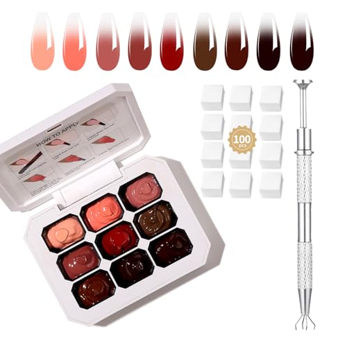 finger secret Ombre Gel (Omber-09, 1 Set) von finger secret