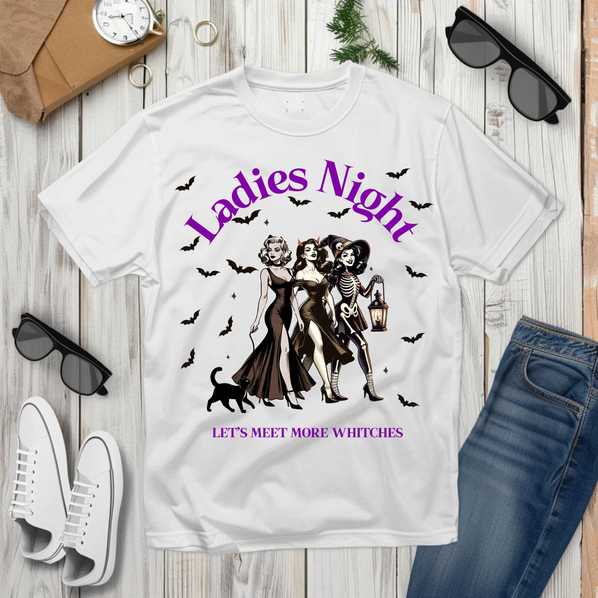 T-Shirt Halloween Damen , Reise Salem Zeit, Shirt Wicked, Ladies Night, Vintage Shirt, Massachusetts Hexe T-Shirt Halloween Damen , Reise Salem Zeit, Shirt Wicked, Ladies Night, Vintage Shirt, Massachusetts Hexe von finida