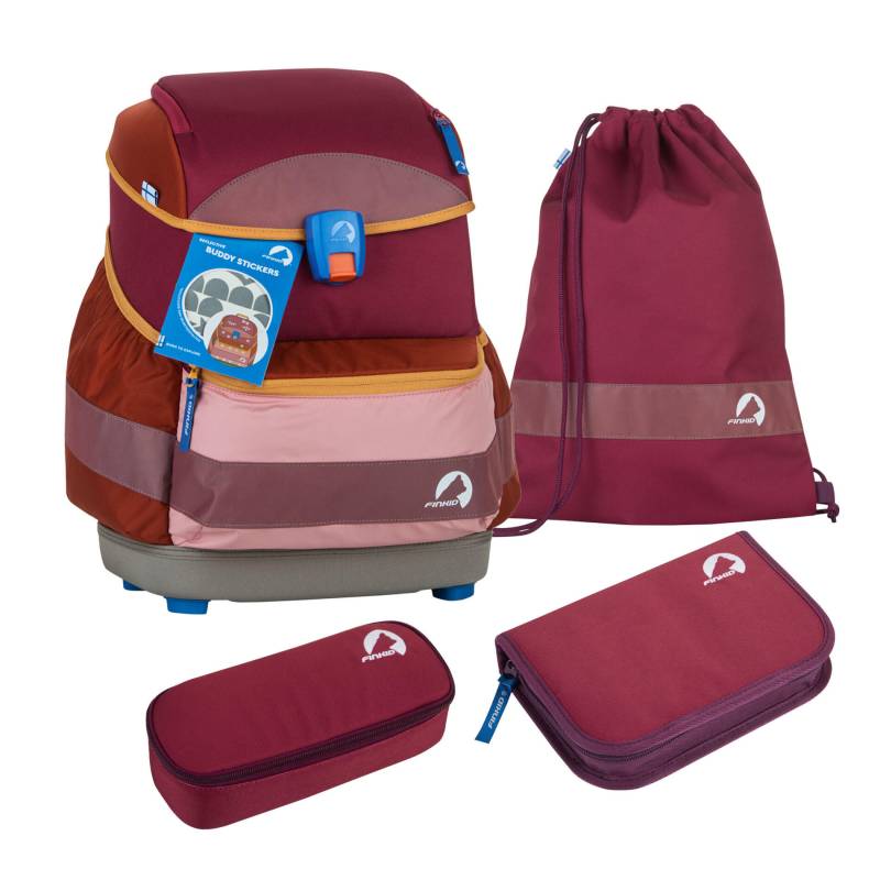 finkid - finkid BUDDY EKO SPORT 4tlg. Schulranzenset - berry mix Koffer24 von finkid
