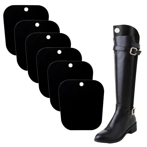 6 Stück (3 Paar) Stiefelform-Stiefel-Einsätze, Stiefelhalter zum Hochhalten hoher Stiefel für Damen oder Herren, Schwarz, 10inch von fiocloina