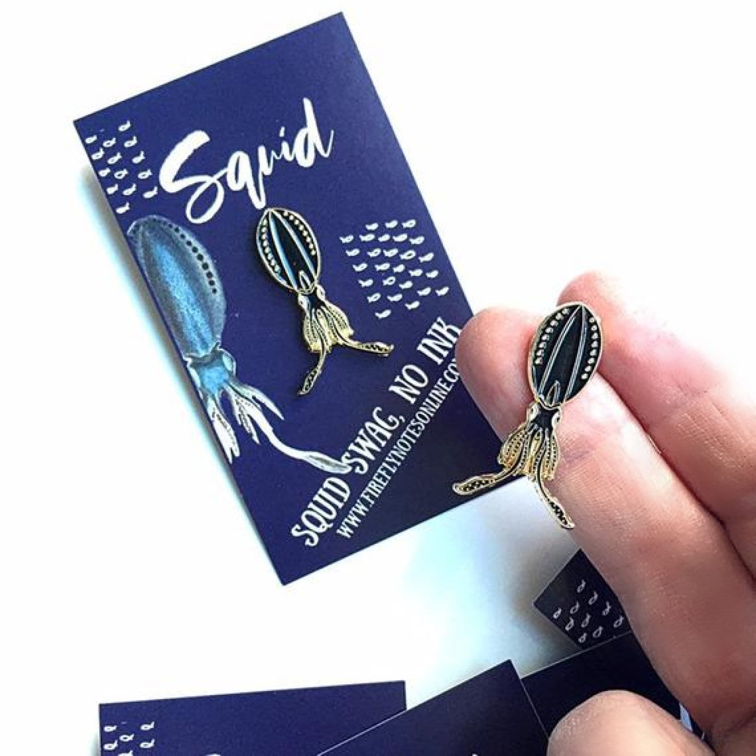 Tintenfisch Emaille Pin Tintenfisch Emaille Pin von fireflynotes