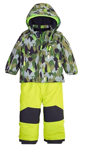 first instinct by killtec Kinder 3 in 1 Skioverall mit abzippbarer Hose und Kapuze FISW 32 MNS JCKT AND PNTS, dunkeloliv, 98/104, 42254-000 von first instinct by killtec