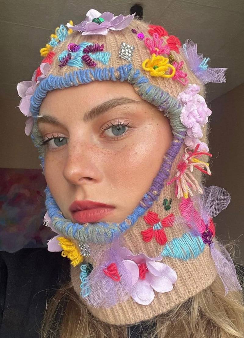 Gehäkelte Balaclava, Gestrickte Haube von firsthater