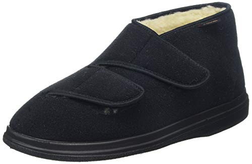 Fischer Herren Ortho Flache Hausschuhe, Schwarz Schwarz 222, 45 EU von Fischer