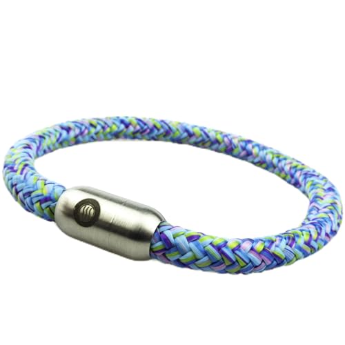 fish and ships - Segeltau Armband, 6 mm Durchmesser, Farbe Mermaid (karibikblau) (20 cm) von fish and ships
