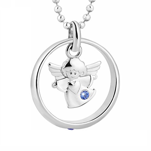 fish Kinderkette Mädchen Jungen Taufkette Sterling-Silber 925 Taufkette blau Schmucketui Geschenk zur Taufe von fish