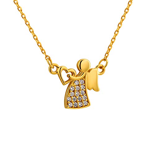 Fein Verstellbare Goldkette Mit Schutzengel Anhänger Für Besondere Anlässe von fish