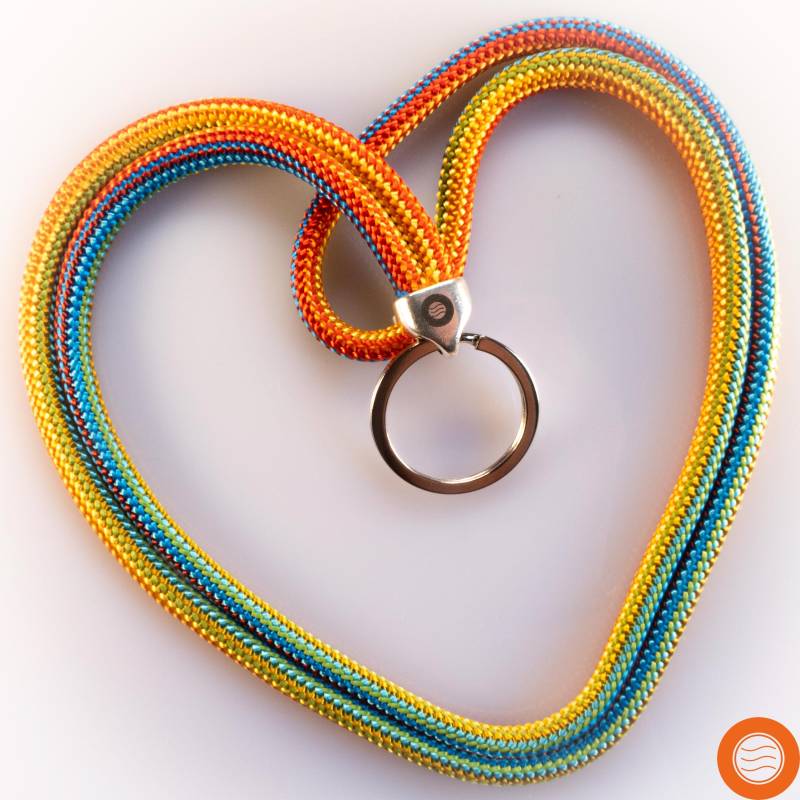 Lanyard Rainbow | Buntes Schlüsselband Queer Geschenkidee Lgbtq+ Pride Regenbogen von fishandshipsberlin