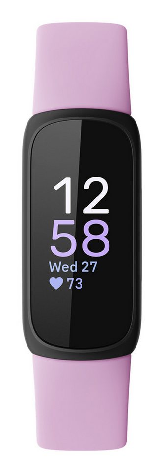 fitbit Sportuhr Fitbit Inspire 3 Fitness Tracker Lilac Bliss – Herzfrequenz Inspire 3, (1-tlg), Telefonsuchfunktion, Überwachung der Herzfrequenzvariabilität (HRV) von fitbit
