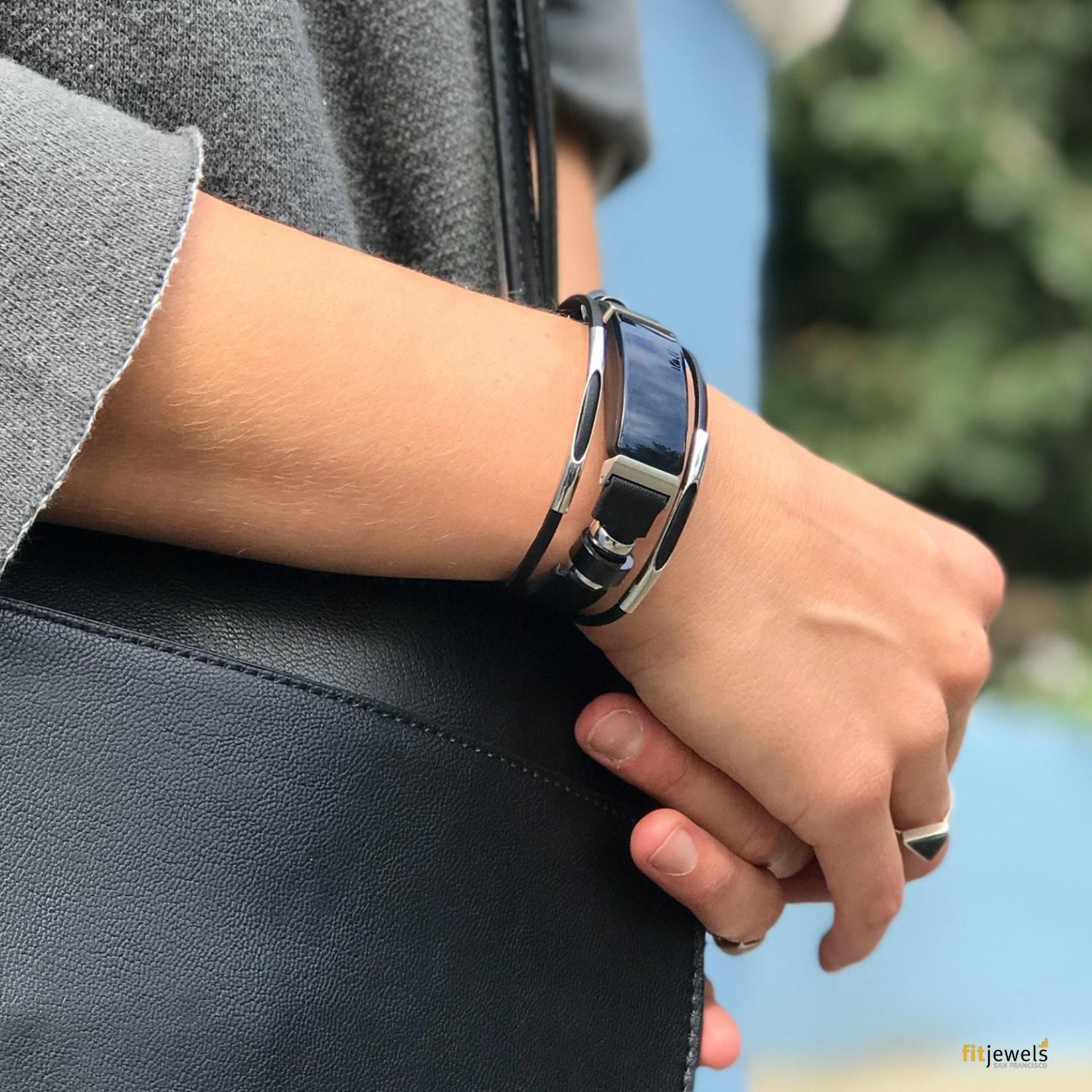 Fitbit Inspire 2/Hr Ace - Ersatzarmband Rockstar Mit Rohrstegen Rot Ersatzband von fitjewelsDesign