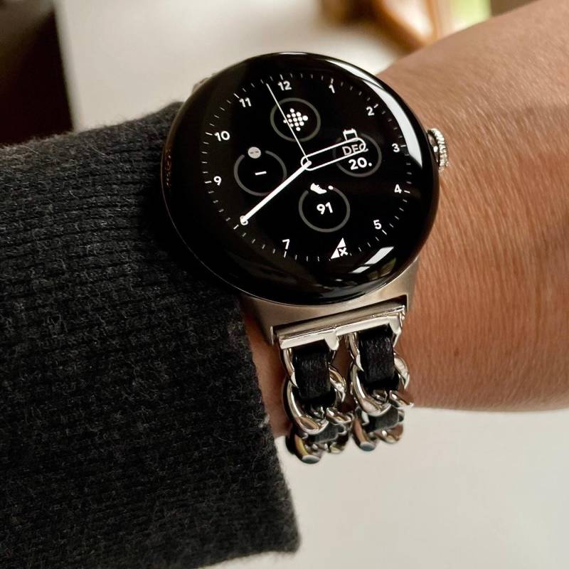 Für Google Pixel - Uhrenarmband Noe Silber, Gold, Roségold Edelstahl Hypoallergen von fitjewelsDesign