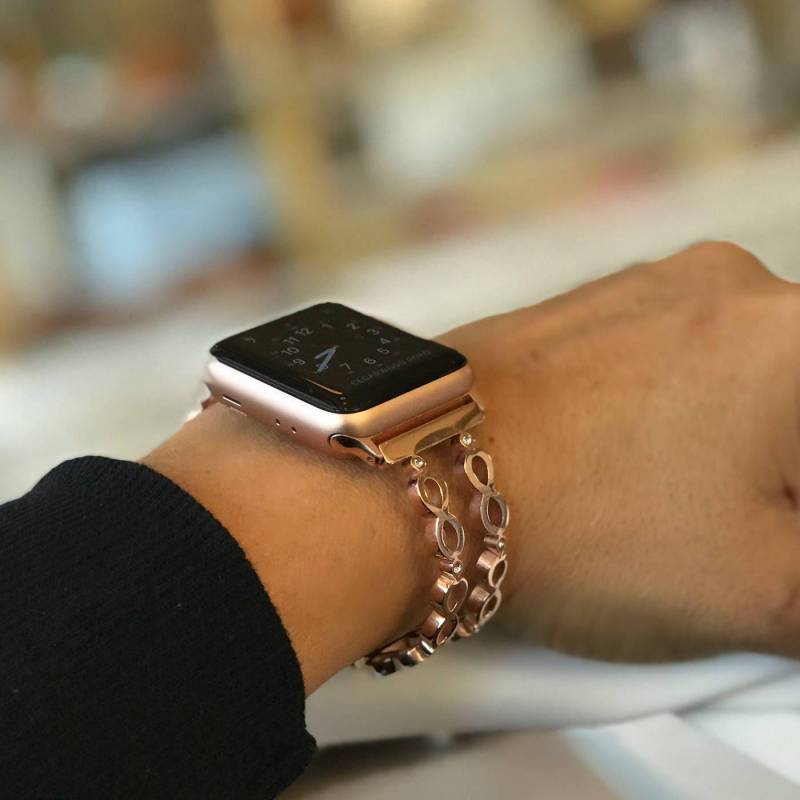 Für Apple Watch - Infinity Silber, Gold, Roségold Edelstahl Und Zirkoniasteine Für Apple Watch - Infinity Silber, Gold, Roségold Edelstahl Und Zirkoniasteine von fitjewelsDesign
