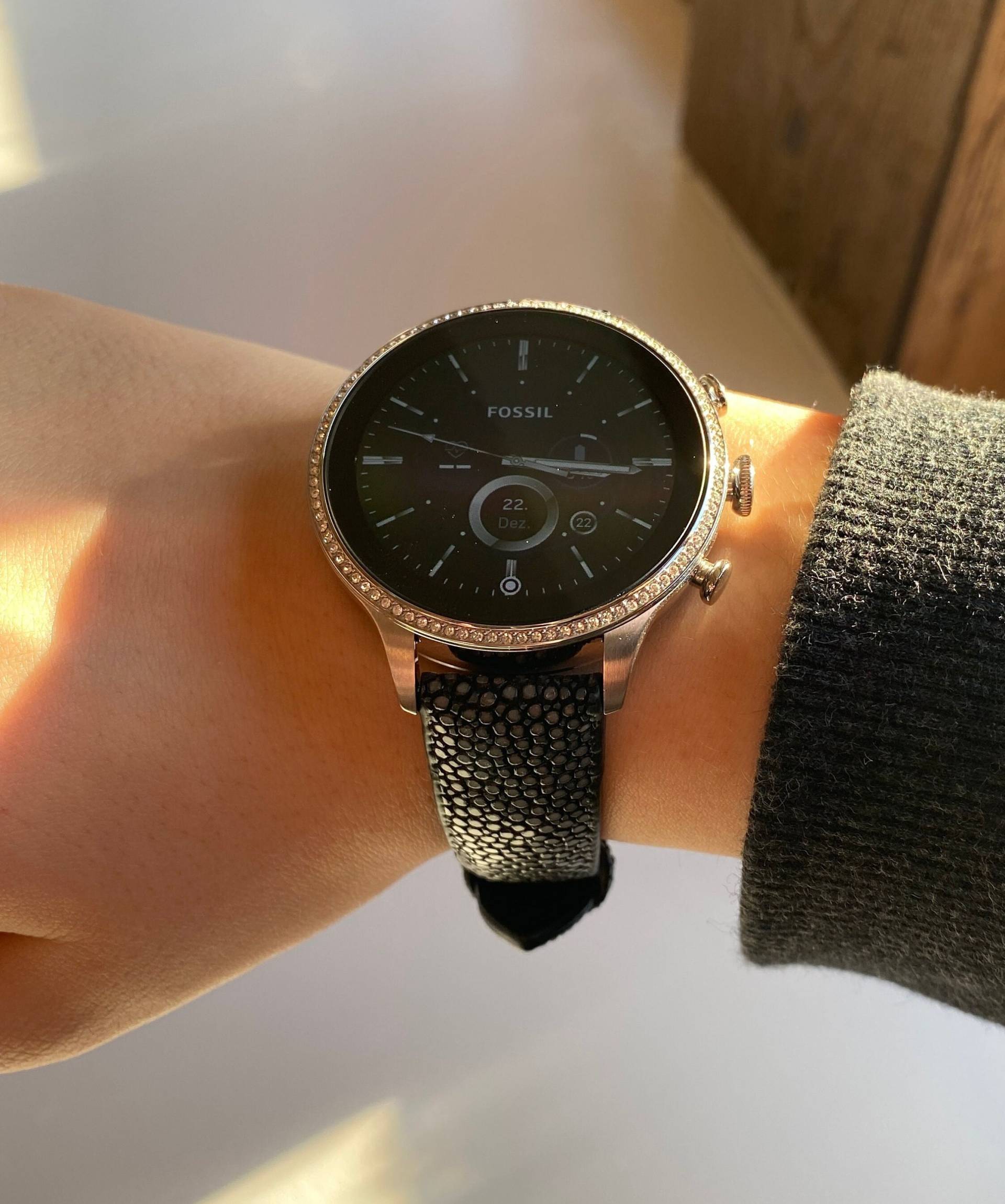 18 Mm Uhrenarmband - Fossil Gen 6, Garmin, Huawei, Withings Singray Schwarz Edelstahl Und Rochenleder Hypoallergen 18 Mm Uhrenarmband - Fossil Gen 6, Garmin, Huawei, Withings Singray Schwarz Edelstahl Und Rochenleder Hypoallergen von fitjewelsSF