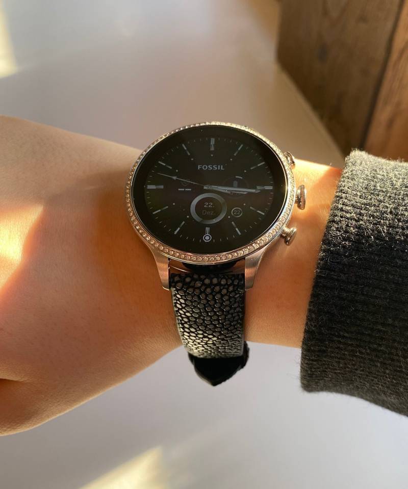 18 Mm Uhrenarmband - Fossil Gen 6, Garmin, Huawei, Withings Singray Schwarz Edelstahl Und Rochenleder Hypoallergen 18 Mm Uhrenarmband - Fossil Gen 6, Garmin, Huawei, Withings Singray Schwarz Edelstahl Und Rochenleder Hypoallergen von fitjewelsSF
