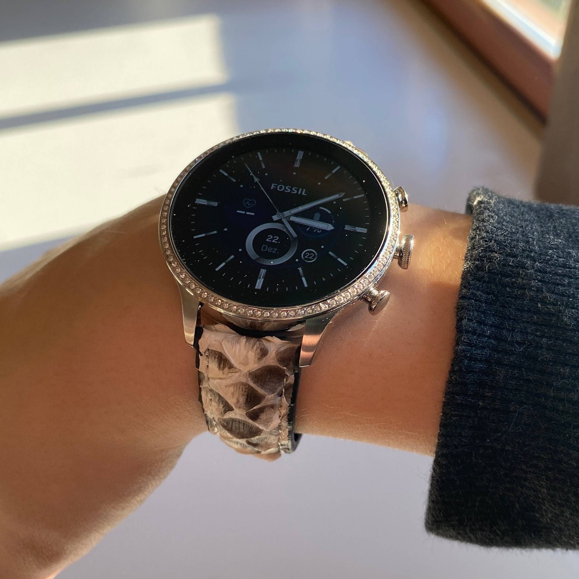 18mm Uhrenarmband - Fossil, Garmin, Huawei, Withings Python Weiß Oder Braun Edelstahl Und Pythonleder Hypoallergen 18mm Uhrenarmband - Fossil, Garmin, Huawei, Withings Python Weiß Oder Braun Edelstahl Und Pythonleder Hypoallergen von fitjewelsSF