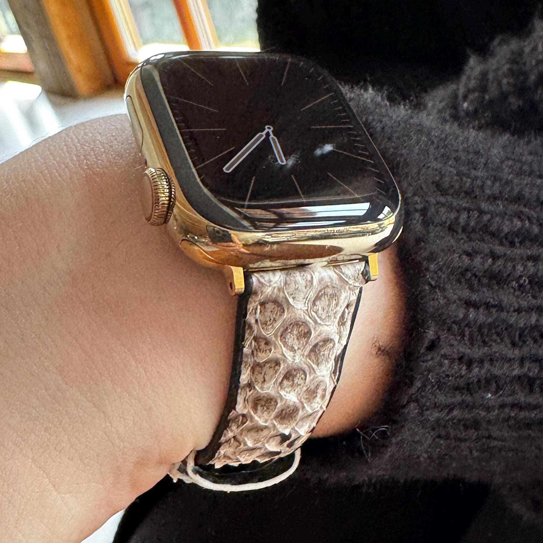 Apple Watch Armband Python By Fitjewels - Weiss Oder Braun Edelstahl Und Pythonleder Hypoallergen Apple Watch Armband Python By Fitjewels - Weiss Oder Braun Edelstahl Und Pythonleder Hypoallergen von fitjewelsSF