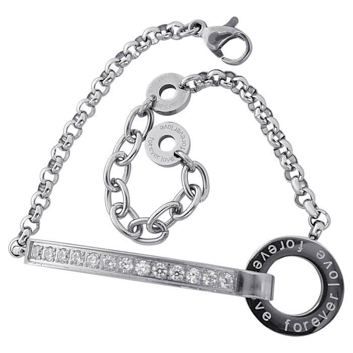 Forever Love Armband - Edelstahl Und Zirkonia Steine Forever Love Armband - Edelstahl Und Zirkonia Steine von fitjewelsSF