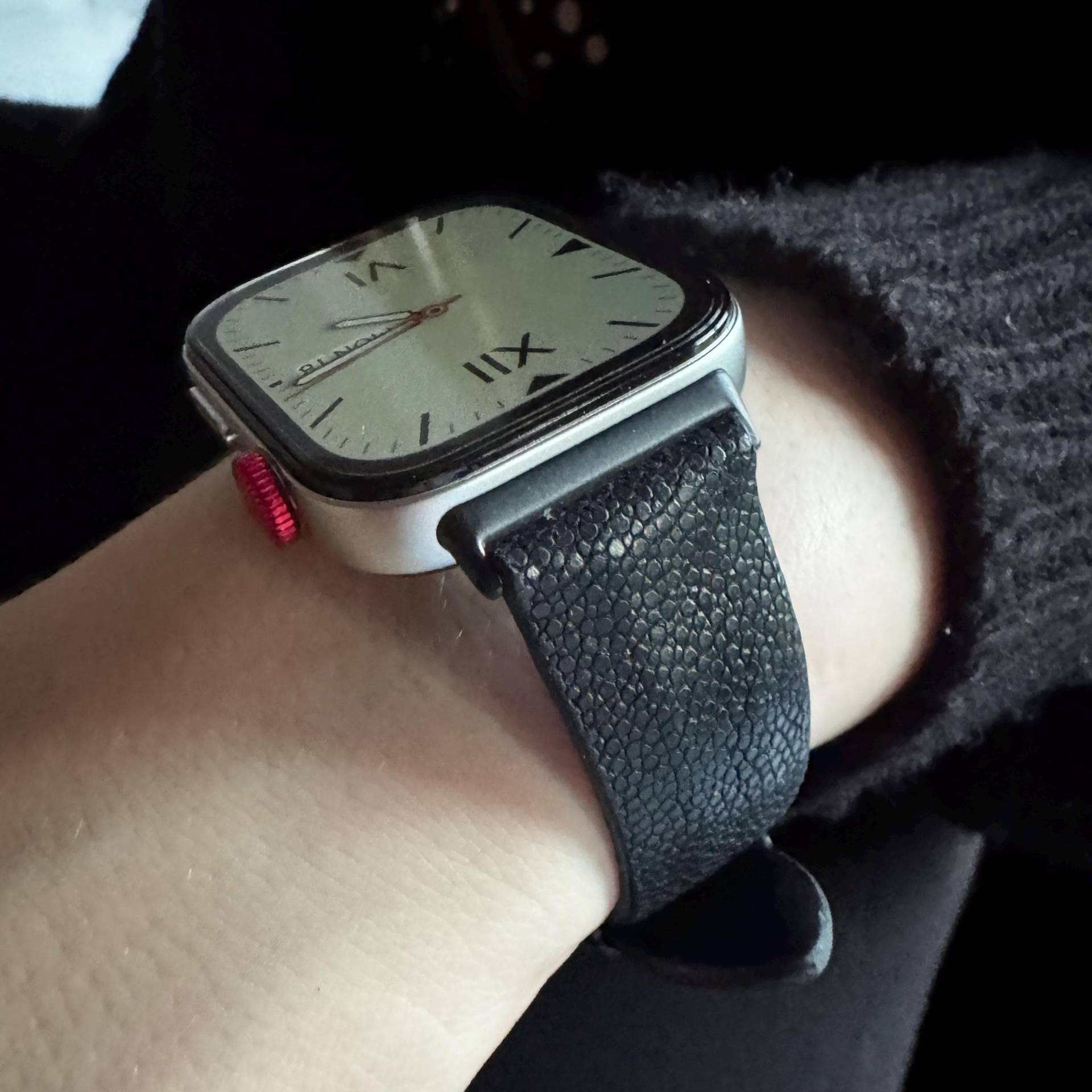 Huawei Uhr Fit3/Fit2 Fit1 Band Sray By Fitjewels - Schwarz Edelstahl Und Rochenleder Hypoallergen Huawei Uhr Fit3/Fit2 Fit1 Band Sray By Fitjewels - Schwarz Edelstahl Und Rochenleder Hypoallergen von fitjewelsSF