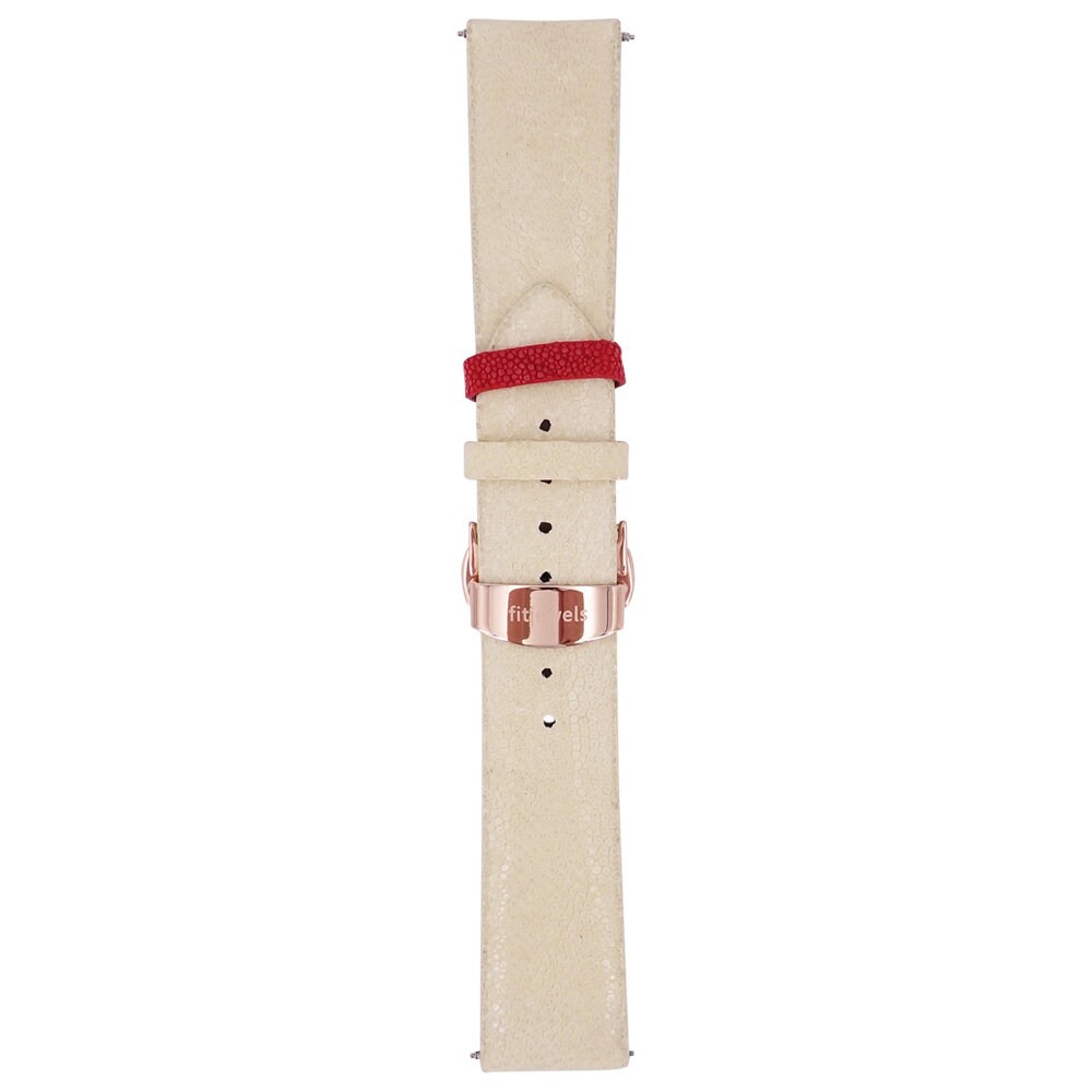 Uhrenarmband - Rochenleder Schwarz, Weinrot, Blau, Rot Oder Weiß Edelstahl Und Leder Uhrenarmband - Rochenleder Schwarz, Weinrot, Blau, Rot Oder Weiß Edelstahl Und Leder von fitjewelsSF