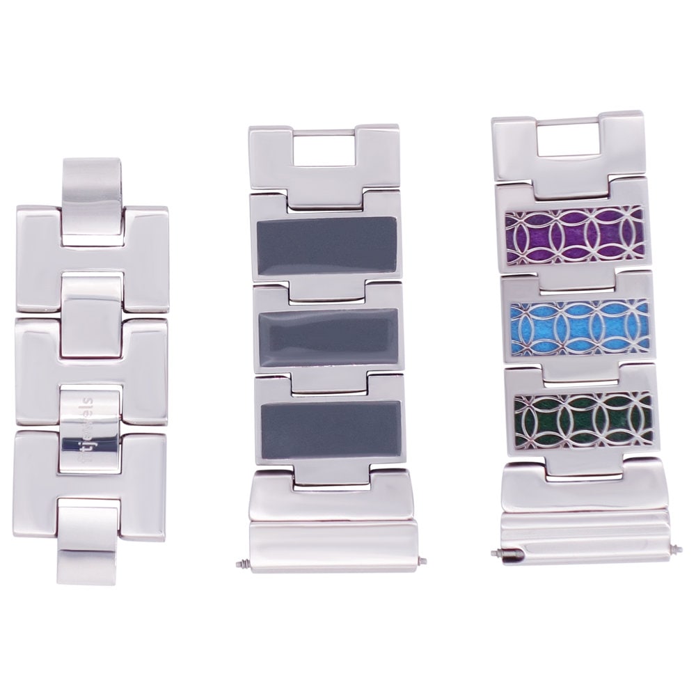Wendbares Uhrenband - 22mm Fell Pad/ Leder Edelstahl Silber, Gold, Roségold Oder Schwarz Veredelt Wendbares Uhrenband - 22mm Fell Pad/ Leder Edelstahl Silber, Gold, Roségold Oder Schwarz Veredelt von fitjewelsSF