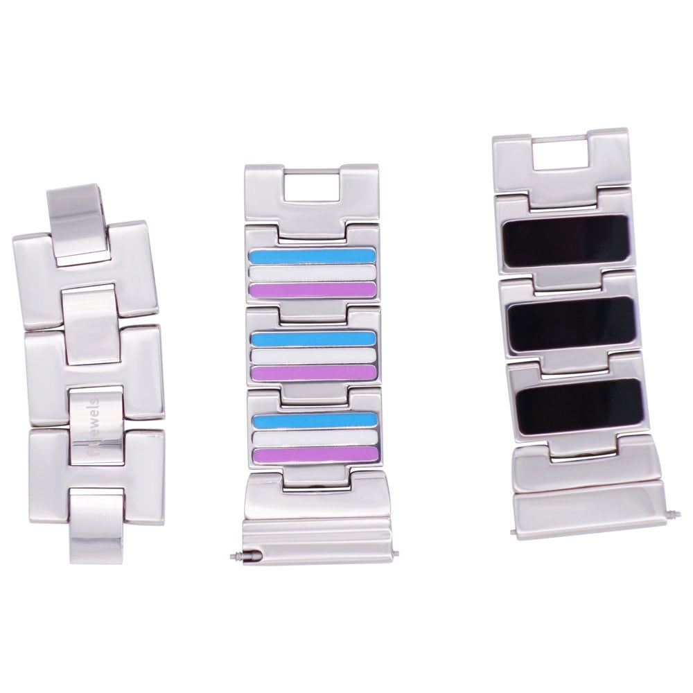 Wendbares Uhrenband - 22mm Neon/Schwarze Emaille Edelstahl Silber, Gold, Roségold Oder Schwarz Veredelt Wendbares Uhrenband - 22mm Neon/Schwarze Emaille Edelstahl Silber, Gold, Roségold Oder Schwarz Veredelt von fitjewelsSF