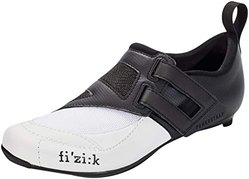 fizik Herren Powerstrap R4 Triathlon Schuhe, Weiss Schwarz, 37 EU von Fizik