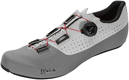 Fizik Unisex R4 Tempo Overcurve Fahrradschuhe, Grau, Rot von Fizik