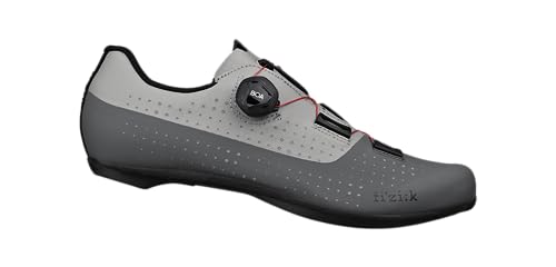 Fizik Unisex R4 Tempo Overcurve Fahrradschuhe, Grau, Rot von Fizik