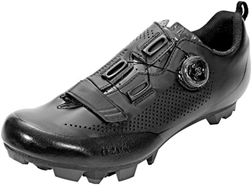 Fizik X5 Terra Mountainbike-Schuh – Adaptive Passform, Carbonfaser, Microtex, Unisex Herren, X5 Terra, schwarz, 44 von Fizik