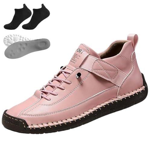 Elira Sneakers, Elira Bequeme, Stützende Sneakers, Novae Fashion Schuhe, Barfußschuhe Leder, Weiche, Leichtigkeit, Komfort, Slip On, EIN Ideales Modell Für Alle Jahreszeiten (G,47) von fjaldjfu