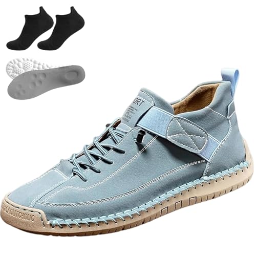 Elira Sneakers, Elira Bequeme, Stützende Sneakers, Novae Fashion Schuhe, Barfußschuhe Leder, Weiche, Leichtigkeit, Komfort, Slip On, EIN Ideales Modell Für Alle Jahreszeiten (J,43) von fjaldjfu