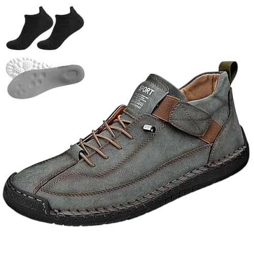 Elira Sneakers, Elira Bequeme, Stützende Sneakers, Novae Fashion Schuhe, Barfußschuhe Leder, Weiche, Leichtigkeit, Komfort, Slip On, EIN Ideales Modell Für Alle Jahreszeiten (L,44) von fjaldjfu