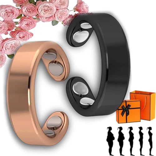 fjaldjfu Nevolta magnetring, Sömni Ring Damen Wechseljahre,Wechseljahreshilfe natürlich Verstellbare Magnetische Therapie Ringe für Männer und Frauen Entspannung, Schlafhilfe Müdigkeitsreduktion (J) von fjaldjfu