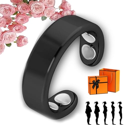 fjaldjfu Nevolta magnetring, Sömni Ring Damen Wechseljahre,Wechseljahreshilfe natürlich Verstellbare Magnetische Therapie Ringe für Männer und Frauen Entspannung, Schlafhilfe Müdigkeitsreduktion (D) von fjaldjfu
