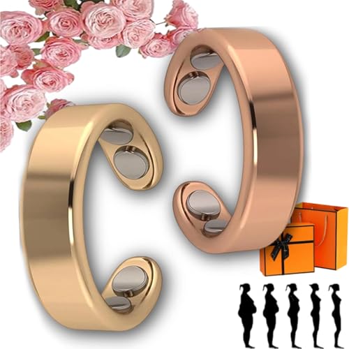 fjaldjfu Nevolta magnetring, Sömni Ring Damen Wechseljahre,Wechseljahreshilfe natürlich Verstellbare Magnetische Therapie Ringe für Männer und Frauen Entspannung, Schlafhilfe Müdigkeitsreduktion (G) von fjaldjfu