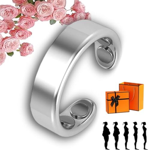 fjaldjfu Sömni Ring Damen Wechseljahre, 2025 Sömni Ring : Wechseljahreshilfe natürlich Verstellbare Magnetische Therapie Ringe für Männer und Frauen Entspannung, Schlafhilfe Müdigkeitsreduktion (A) von fjaldjfu