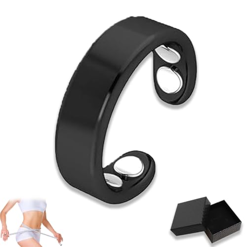 fjaldjfu Sömni Ring Damen Wechseljahre, Natürlicher und Verstellbarer Magnet Ringe Damen Wechseljahre, Ring Zum Abnehmen Entspannung, Schlafhilfe Müdigkeitsreduktion (1pc-a) von fjaldjfu