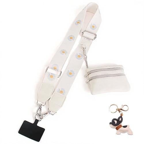 fjaldjfu Telefongurt Mit Reißverschlusstasche, Geldbörse Zum Umhängen, Handygurt Mit Tasche, Anstecken Und Los Gehts, Handyschlaufe Mit Reißverschlusstasche Für Die Brieftasche (1PC-G) von fjaldjfu