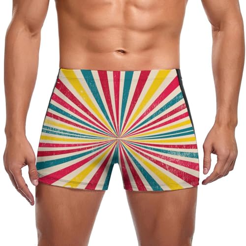 fkgvwo Streifen Farbe Herren Badehose Kurz Badeshorts Schwimmhose Bademode Badeslip Swim Briefs von fkgvwo
